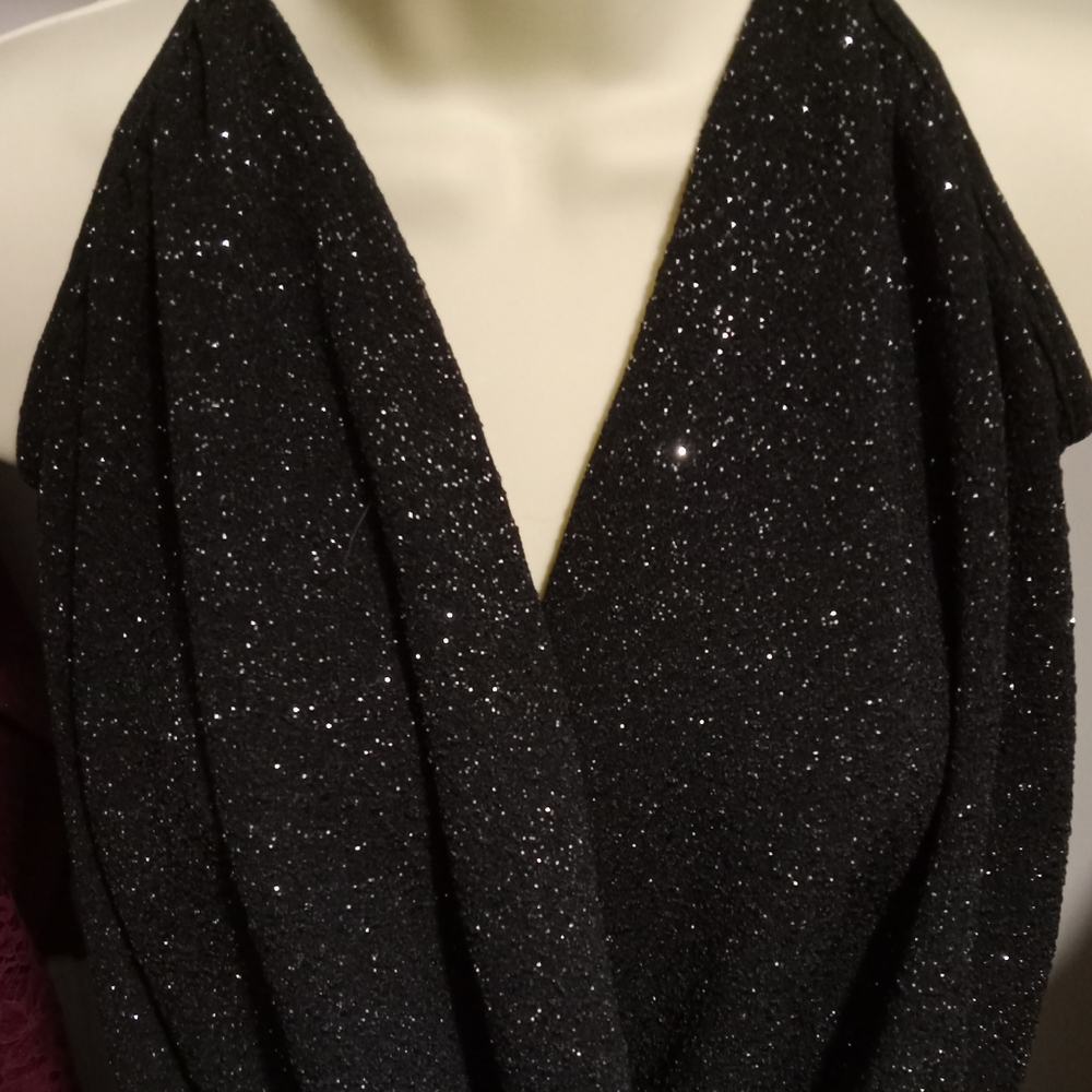 Sz2X lowV body suit black and glitter with straps